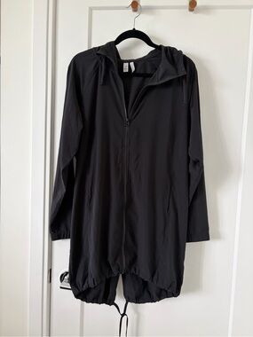 Zella Black Hooded Trench Coat